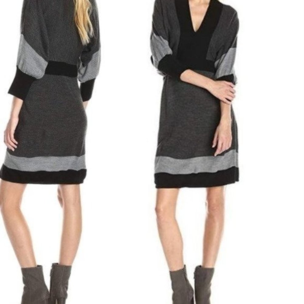 Connected Apparel Dolman Sleeve Sweater Dress S